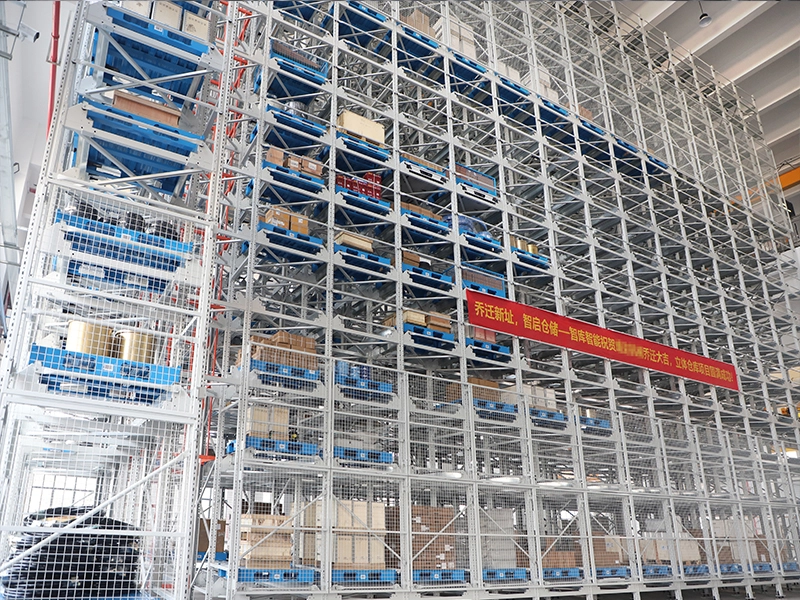 automated pallet racking system 4-way shuttle four-way pallet shuttle warehouse automation